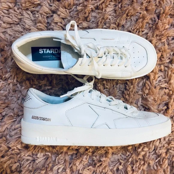 Golden Goose Men's White Low Top Sneakers Size 7 US